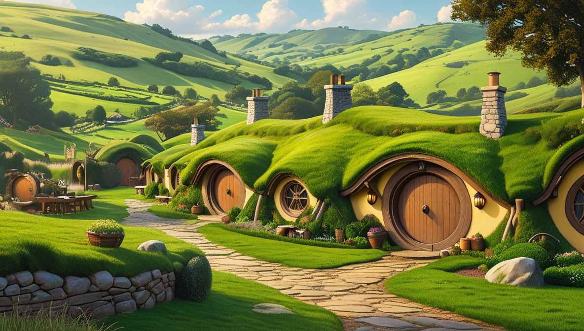 Hobbiton Movie Set
